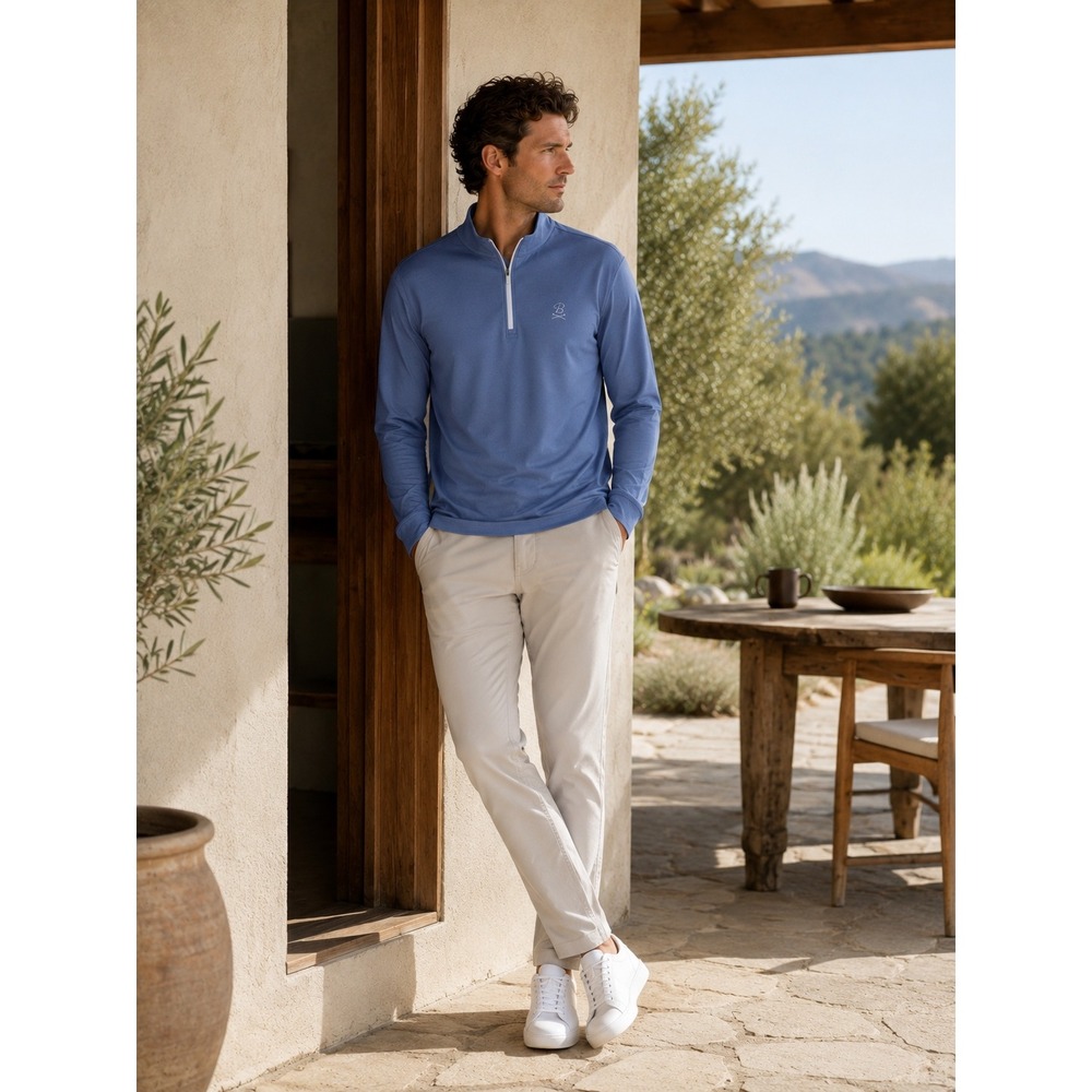 RHOBACK x BARSTOOL SPORTS THE ADMIRAL Men XL Quarter Pullover Performance‎ Golf